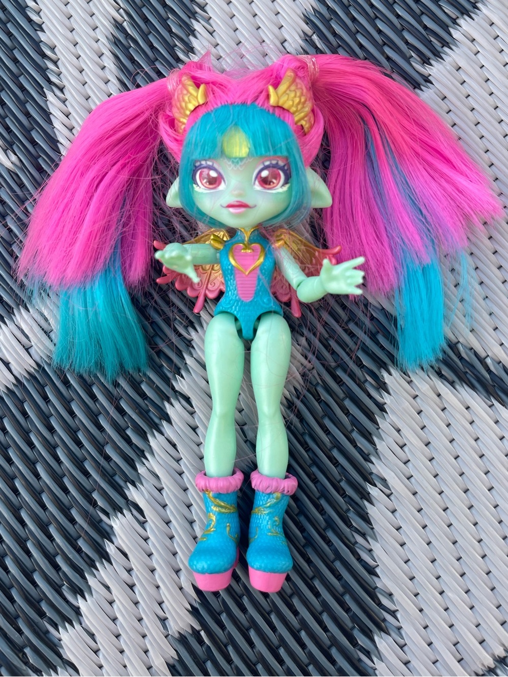Moose Magic Mixies Pixlings Amber the Dragon 6 in Fantasy Elf Doll